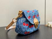 Kitlife Louis Vuitton x TM Sunset Bag With Cherry Blue Denim Monogram M13680 27x18x3cm - 6