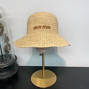 Kitlife Louis Vuitton Raffia Embroidered Logo Hat - 6