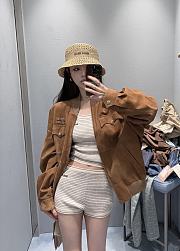 Kitlife Louis Vuitton Raffia Embroidered Logo Hat - 4
