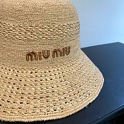 Kitlife Louis Vuitton Raffia Embroidered Logo Hat - 3