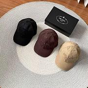 Kitlife Prada Baseball Cap in Black / Burgundy / Beige - 1