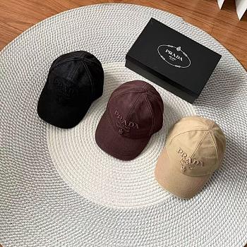 Kitlife Prada Baseball Cap in Black / Burgundy / Beige