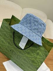 Kitlife Gucci Blue Denim GG Jacquard Bucket Hat - 2
