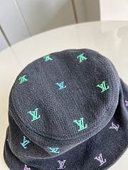Kitlife Louis Vuitton Blason Shading Black Denim Bucket M7978M - 4