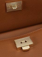 Kitlife Dolce & Gabbana Brown Leather Sicily Bag 18x11x6cm - 6