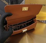 Kitlife Dolce & Gabbana Brown Leather Sicily Bag 18x11x6cm - 2