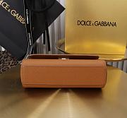 Kitlife Dolce & Gabbana Brown Leather Sicily Bag 18x11x6cm - 3
