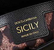 Kitlife Dolce & Gabbana Black Leather Sicily Bag 18x11x6cm - 3
