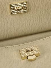 Kitlife Dolce & Gabbana Beige Leather Sicily Bag 18x11x6cm - 5