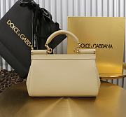 Kitlife Dolce & Gabbana Beige Leather Sicily Bag 18x11x6cm - 4