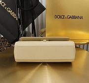 Kitlife Dolce & Gabbana Beige Leather Sicily Bag 18x11x6cm - 3