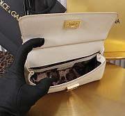 Kitlife Dolce & Gabbana White Leather Sicily Bag 18x11x6cm - 6