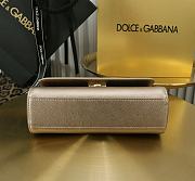 Kitlife Dolce & Gabbana Gold Leather Sicily Bag 18x11x6cm - 5