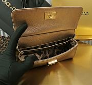 Kitlife Dolce & Gabbana Gold Leather Sicily Bag 18x11x6cm - 4