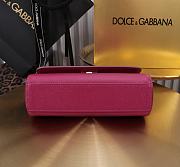 Kitlife Dolce & Gabbana Red Leather Sicily Bag 18x11x6cm - 6