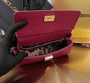 Kitlife Dolce & Gabbana Red Leather Sicily Bag 18x11x6cm - 5