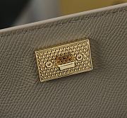 Kitlife Dolce & Gabbana Grey Leather Sicily Bag 18x11x6cm - 6