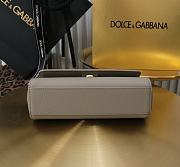 Kitlife Dolce & Gabbana Grey Leather Sicily Bag 18x11x6cm - 3
