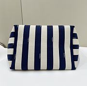 Kitlife Fendi Roll FF Pattern Double-sided Tote Bag Beige & Blue 33x22x30cm - 5
