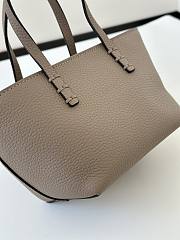 Kitlife Fendi Roll Mini Leather Tote in Grey 8655C 15.5x11x13cm - 4