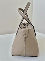 Kitlife Fendi Roll Mini Leather Tote in Grey 8655C 15.5x11x13cm - 2