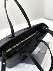 Kitlife Fendi Roll Mini Leather Tote in Black 8655C 15.5x11x13cm - 2