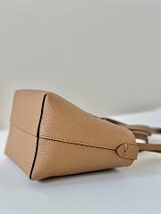 Kitlife Fendi Roll Mini Leather Tote in Brown 8655C 15.5x11x13cm - 2