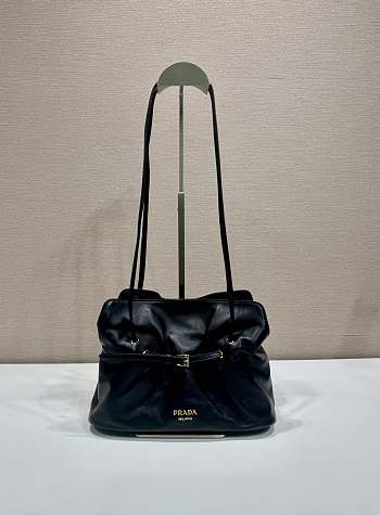 Kitlife Prada Cloud Bag Black 1BG586 25x17.5x11.5cm