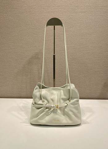 Kitlife Prada Cloud Bag White 1BG586 25x17.5x11.5cm