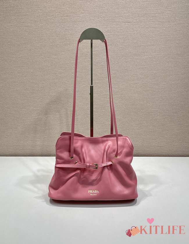 Kitlife Prada Cloud Bag Pink 1BG586 25x17.5x11.5cm - 1
