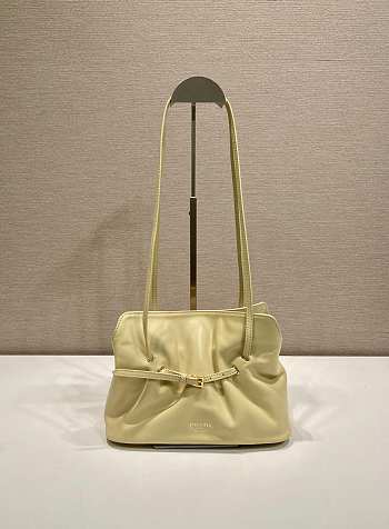 Kitlife Prada Cloud Bag Light Yellow 1BG586 25x17.5x11.5cm