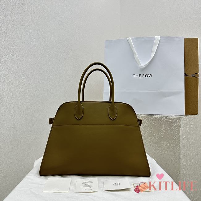 Kitlife The Row Margaux 15 Tote Bag Olive Green 38.5x16x30cm - 1