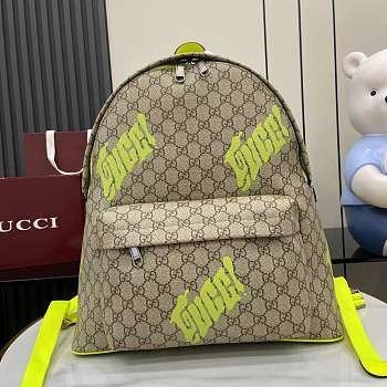 Kitlife Gucci Backpack With Green Print 834466 36.5x41x18cm