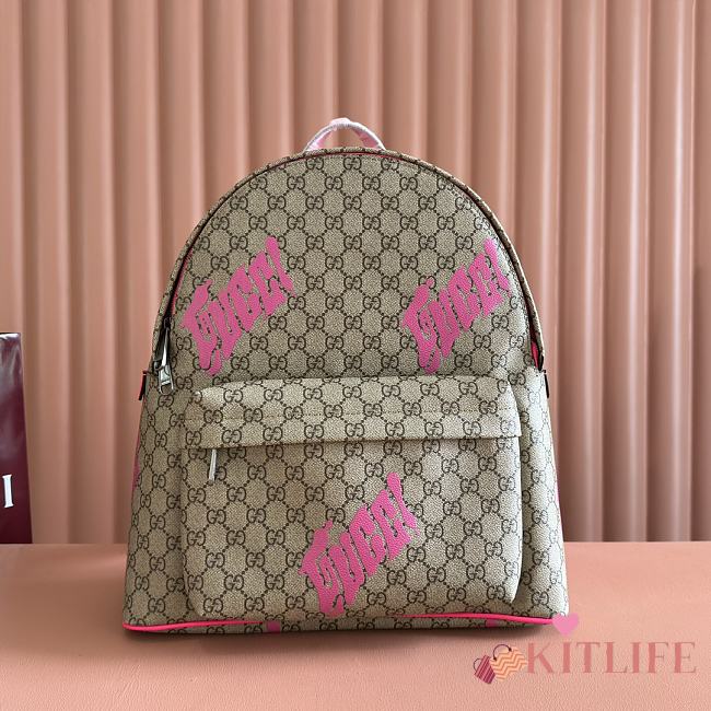 Kitlife Gucci Backpack With Pink Print 834466 36.5x41x18cm - 1