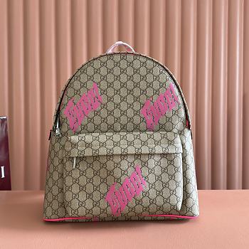 Kitlife Gucci Backpack With Pink Print 834466 36.5x41x18cm