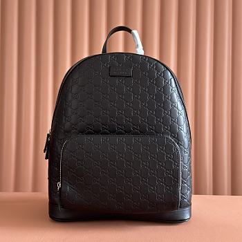 Kitlife Gucci GG Supreme Backpack Black 406370 32x40x14.5cm