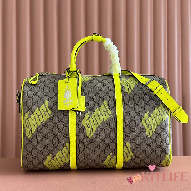 Kitlife Gucci Duffle Bag With Green Print 834962 44x29x23cm - 1