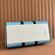 Kitlife Gucci Chroma Duffle Bag Gradient blue GG Monogram 835688 30x45x24.5cm - 6