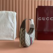 Kitlife Gucci Ophidia Small Shoulder Bag Beige and Dark Brown GG Monogram 838463 20x14.5x4cm - 4