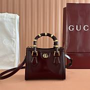 Kitlife Gucci Diana Small Tote Bag Burgundy 832936 20x16x10cm - 1