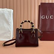 Kitlife Gucci Diana Small Tote Bag Burgundy 832936 20x16x10cm - 4