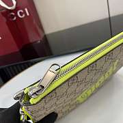 Kitlife Gucci Small Pouch With Green Print 23x17x1.5cm - 5