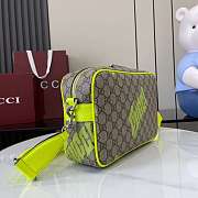 Kitlife Gucci Crossbody Bag With Green Print 27x18x7.5cm - 5