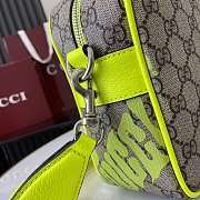 Kitlife Gucci Crossbody Bag With Green Print 27x18x7.5cm - 3