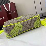 Kitlife Gucci Crossbody Bag With Green Print 27x18x7.5cm - 4