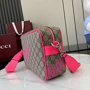 Kitlife Gucci Crossbody Bag With Pink Print 27x18x7.5cm - 5