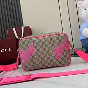 Kitlife Gucci Crossbody Bag With Pink Print 27x18x7.5cm - 4