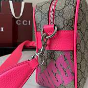 Kitlife Gucci Crossbody Bag With Pink Print 27x18x7.5cm - 2