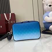 Kitlife Gucci Chroma Crossbody Bag Gradient Blue GG Monogram 25x16x4.5cm - 1