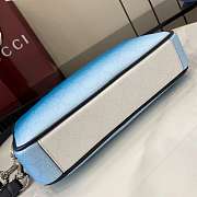 Kitlife Gucci Chroma Crossbody Bag Gradient Blue GG Monogram 25x16x4.5cm - 6